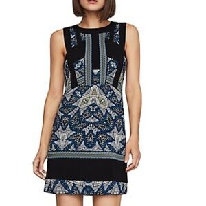 BCBG Geo Print Shift Dress S M